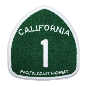 California 1 Pacific Coast Highway Sign Chenille Patch