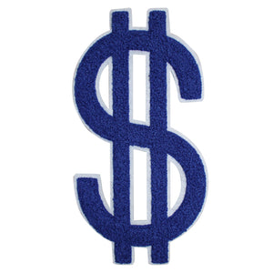 Big Dollar Sign in Multicolor Chenille Patch