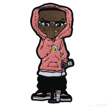 Load image into Gallery viewer, Hood &amp; Glasses On Boy with the Dripping DLC Chenille Patch
