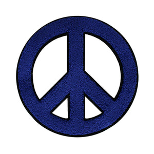 Peace Sign Chenille Patches in Multi Colors