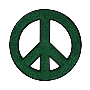 Peace Sign Chenille Patches in Multi Colors