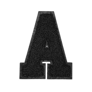 Letter Varsity Alphabets A to Z Black & Black 6 Inch