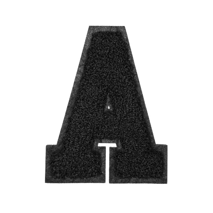 Letter Varsity Alphabets A to Z Black & Black 6 Inch