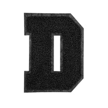 Load image into Gallery viewer, Letter Varsity Alphabets A to Z Black &amp; Black 6 Inch
