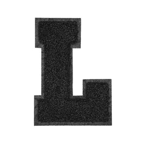 Letter Varsity Alphabets A to Z Black & Black 6 Inch