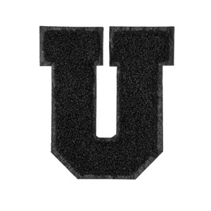 Letter Varsity Alphabets A to Z Black & Black 6 Inch