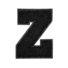 Load image into Gallery viewer, Letter Varsity Alphabets A to Z Black &amp; Black 6 Inch
