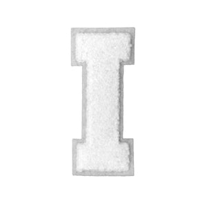 Letter Varsity Alphabets A to Z White & White 2.5 Inch