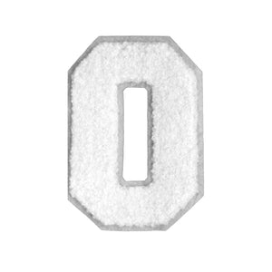 Letter Varsity Alphabets A to Z White & White 2.5 Inch