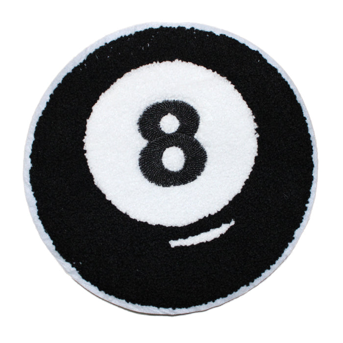 Billiard Eight Ball Chenille Patch