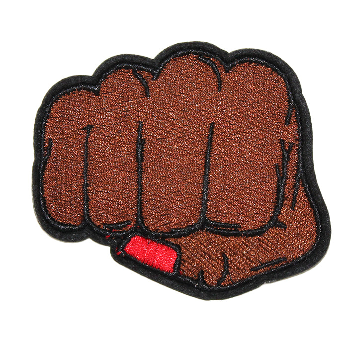 African American Black Female Power Fist Embroidery Patch