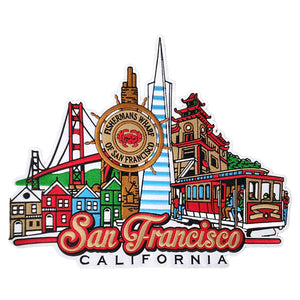 San Francisco California Signature View Jumbo Size Embroidery Patch