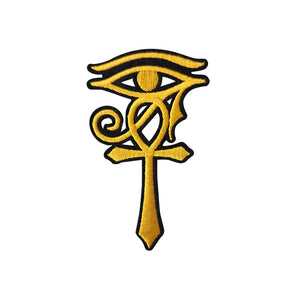 Egyptian Eye Of Horus Ankh Egypt Archaeologist Gold Embroidery Patch