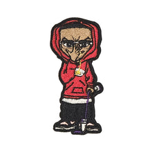 Load image into Gallery viewer, Hood &amp; Glasses On Boy with the Dripping DLC Embroidery Patch
