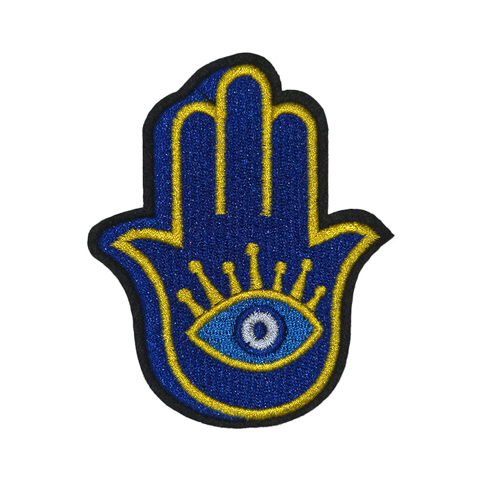 Hamsa Evil Eye Moss Wall Protect Your Space Hand Embroidery Patch