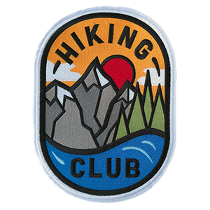 Hiking Club Nature Embroidery Patch