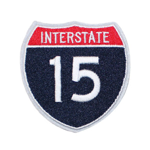 Interstate 15 Freeway Sign Embroidery Patch