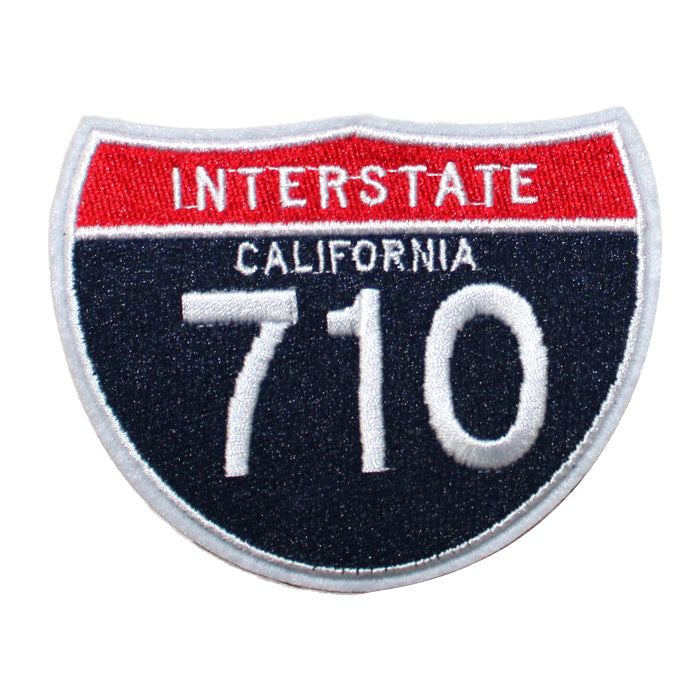 Interstate 710 Freeway Sign Embroidery Patch