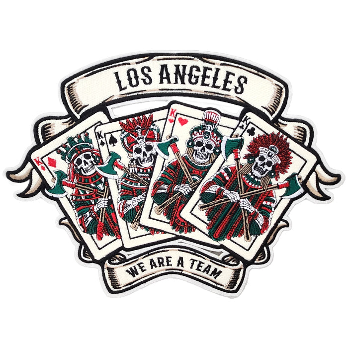 Los Angeles King 4 Cards We Are A Team Jumbo Size Chenille Patch