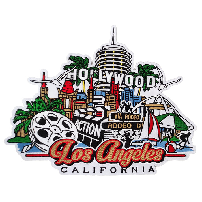 Los Angeles California Signature View Jumbo Size Embroidery Patch