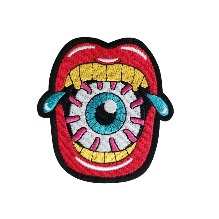 Eat Eyeball Chenille Patch