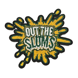 Out The Slums Splash Design Embroidery Patches in Multi Colors