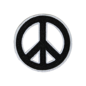 Peace Sign Embroidery Patches in Multi Colors