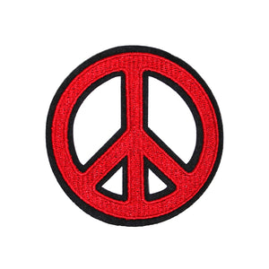 Peace Sign Embroidery Patches in Multi Colors