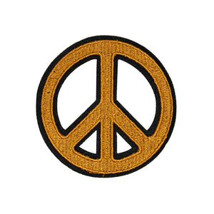 Peace Sign Embroidery Patches in Multi Colors