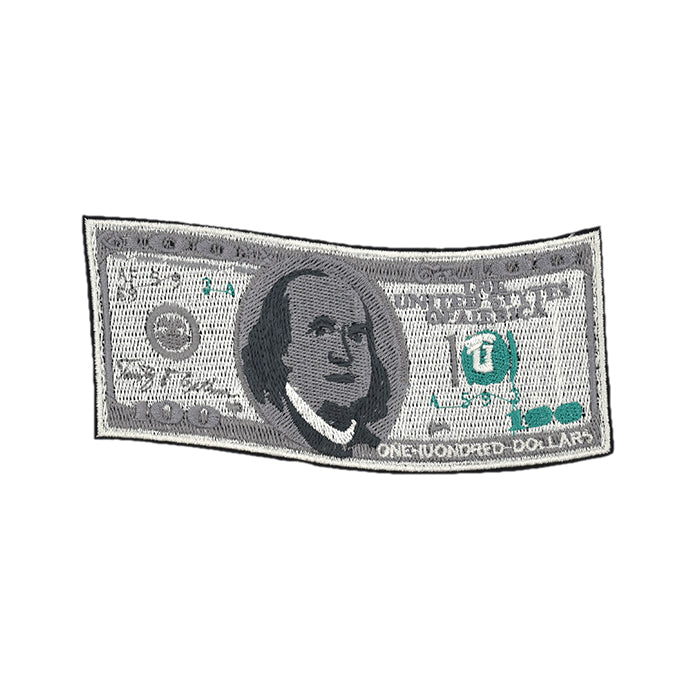 $100 Dollar Bill Embroidery Patch