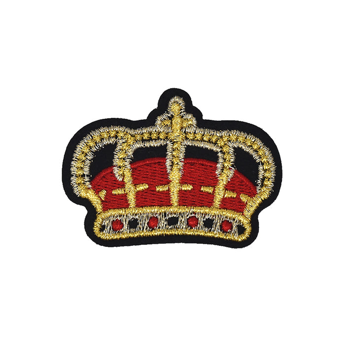 Golden Crown Embroidery Patch