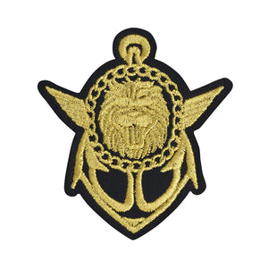 Golden Thread Royal Lion Design Embroidery Patch