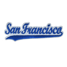 Load image into Gallery viewer, Varsity City Name San Francisco in Multicolor Embroidery Patch
