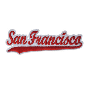 Varsity City Name San Francisco in Multicolor Embroidery Patch