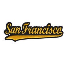 Load image into Gallery viewer, Varsity City Name San Francisco in Multicolor Embroidery Patch
