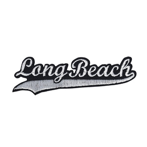 Varsity City Name Long Beach in Multicolor Embroidery Patch