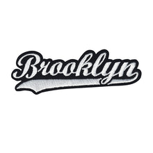 Load image into Gallery viewer, Varsity City Name Brooklyn in Multicolor Embroidery Patch
