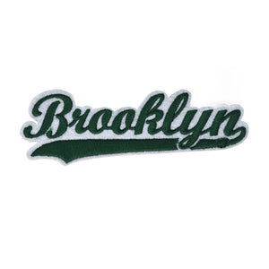 Varsity City Name Brooklyn in Multicolor Embroidery Patch