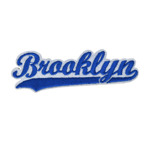 Varsity City Name Brooklyn in Multicolor Embroidery Patch