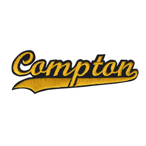 Varsity City Name Compton in Multicolor Embroidery Patch