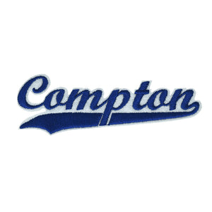 Varsity City Name Compton in Multicolor Embroidery Patch