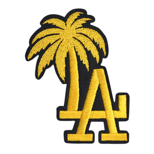 LA with Palm Tree in Multicolor Embroidery Patch