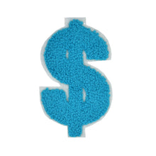 Load image into Gallery viewer, Dollar Sign $ from 2.5 inch to 8 Inch in Multicolor Chenille Patch
