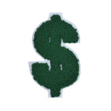 Load image into Gallery viewer, Dollar Sign $ from 2.5 inch to 8 Inch in Multicolor Chenille Patch
