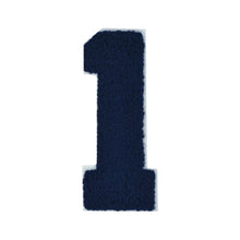 Load image into Gallery viewer, NAVY BLUE Varsity Number 0 to 9 Size 2.5, 4, 6, and 8 Inches Navy Blue
