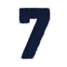 Load image into Gallery viewer, NAVY BLUE Varsity Number 0 to 9 Size 2.5, 4, 6, and 8 Inches Navy Blue
