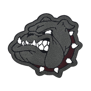 Bulldog Face Chenille Patch