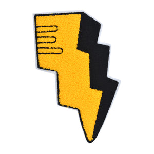 Lightning Bolt Chenille Patch