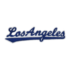 Varsity City Name Los Angeles in Multicolor Embroidery Stitch