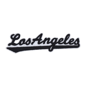 Varsity City Name Los Angeles in Multicolor Embroidery Stitch